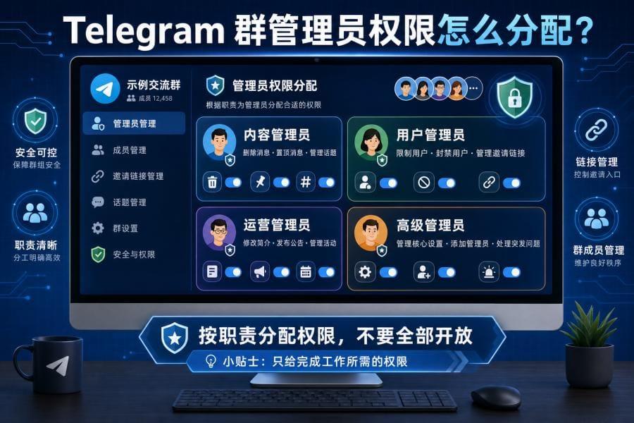 Telegram 群管理员角色分配